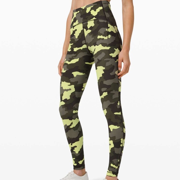 Lululemon Fast and Free Tight 25" *Non-Reflective Nulux Heritage 365 Camo - Picture 1 of 6